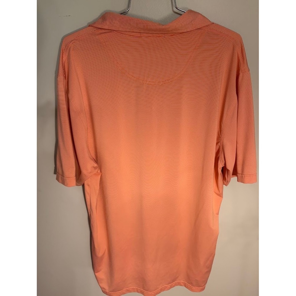 Robert Trent Jones Golf Trail Auburn Tigers Polo Shirt Mens Medium Orange Stripe - Picture 5 of 5